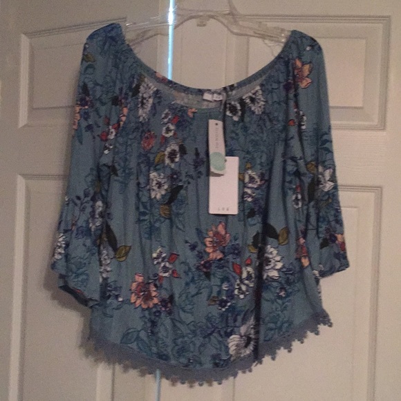 luq julliet crochet knit top